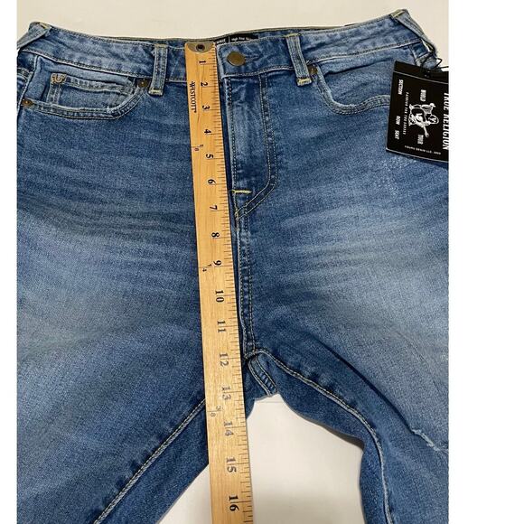 True Religion Women Jennie Curvy World Tour Distressed‎ Skinny Jeans High New - Picture 5 of 16